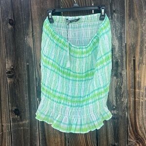🆕Zara smocked stretchy skirt size M plaid